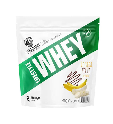 MuskelShoppen - Swedish Supplements Lifestyle Whey 900g Banana Split