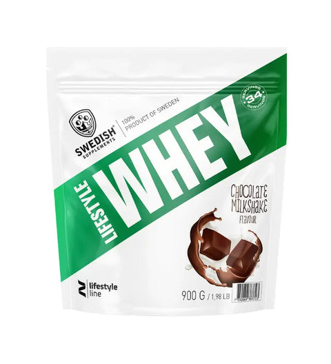 MuskelShoppen - Swedish Supplements Lifestyle Whey 900g Chocolate milkshake