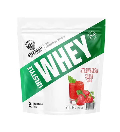 MuskelShoppen - Swedish Supplements Lifestyle Whey 900g Strawberry Slush