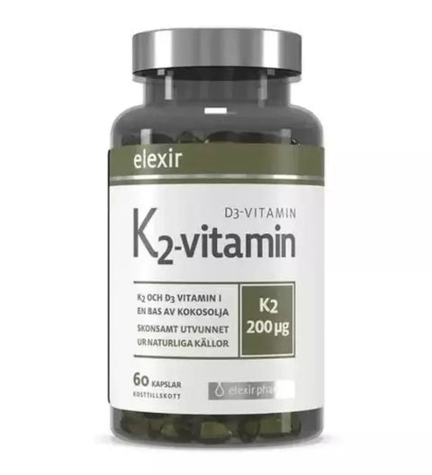 Elexir K2 & D3-vitamin 60 kapslar - Muskelshoppen