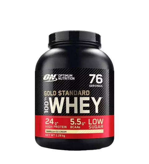 MuskelShoppen - Optimum Nutrition 100% Whey Gold Standard 2273g Vanilla ice cream